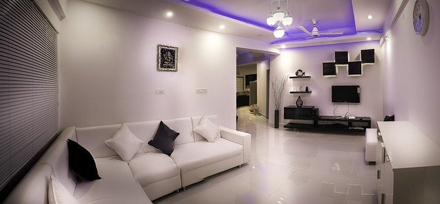 LED v obývačke